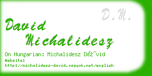 david michalidesz business card